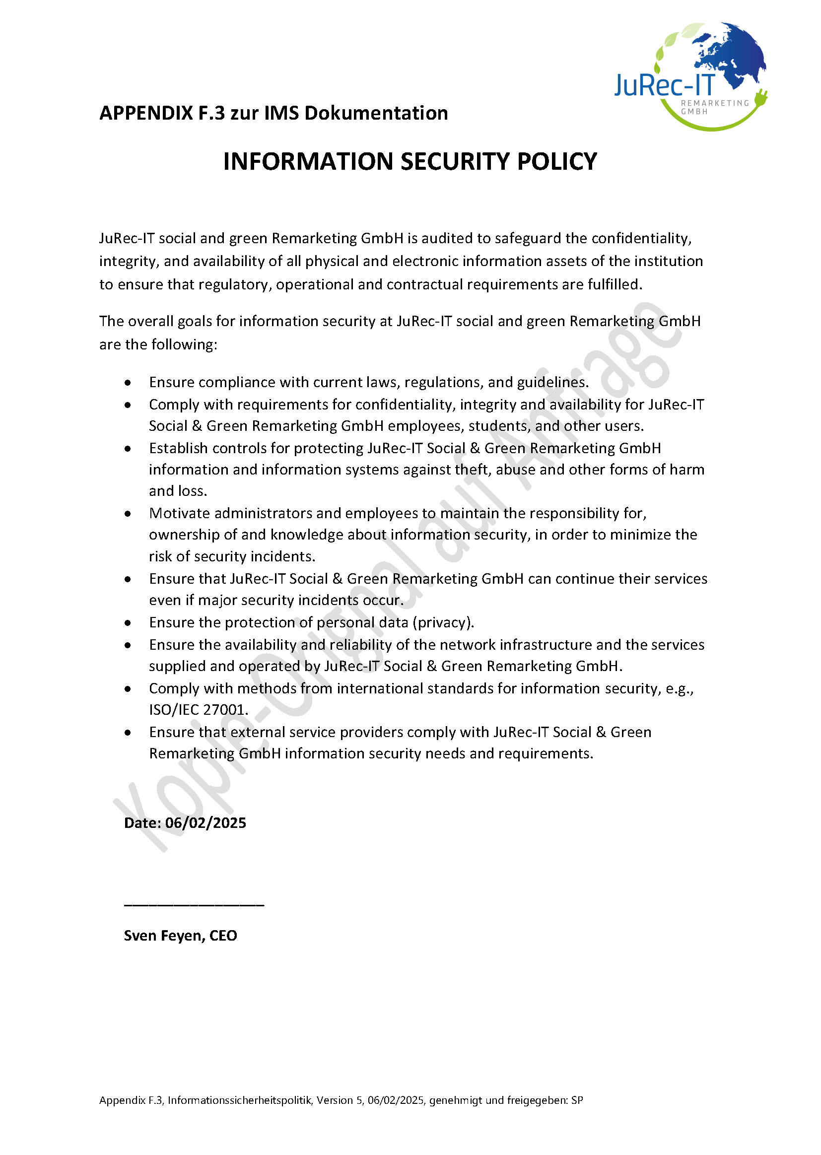 Informationssicherheitspolitik